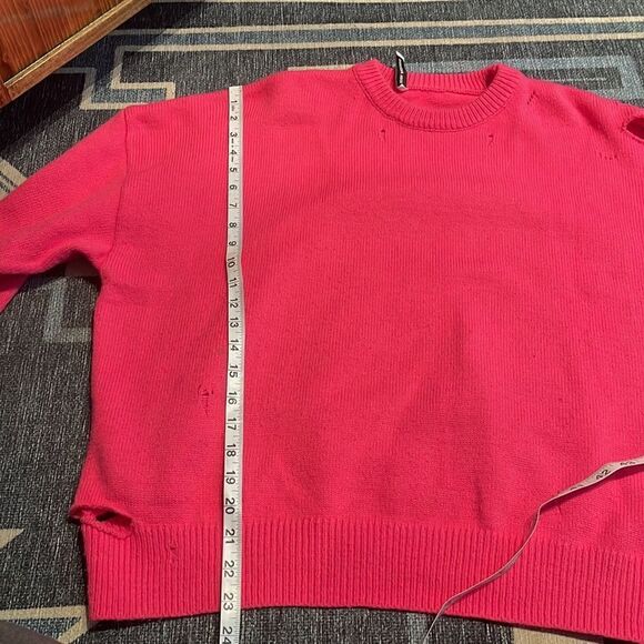 Ann Andelman Pink Knit Distressed Sweater - Picture 13 of 13